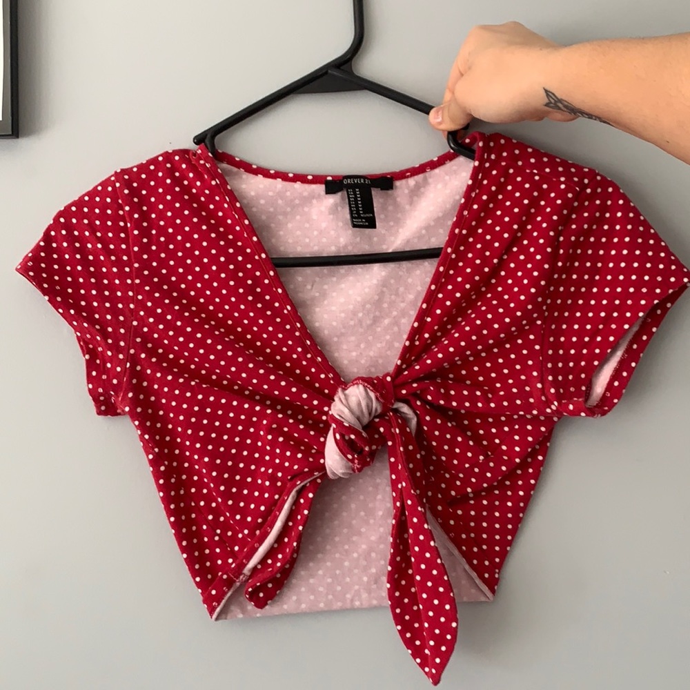 Tie up crop top